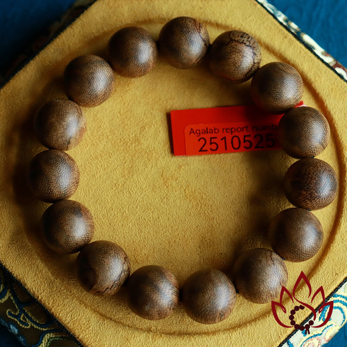 Vòng Trầm Hương Hạt Tròn | 14 Ly | Trầm Tốc Banh Tự Nhiên